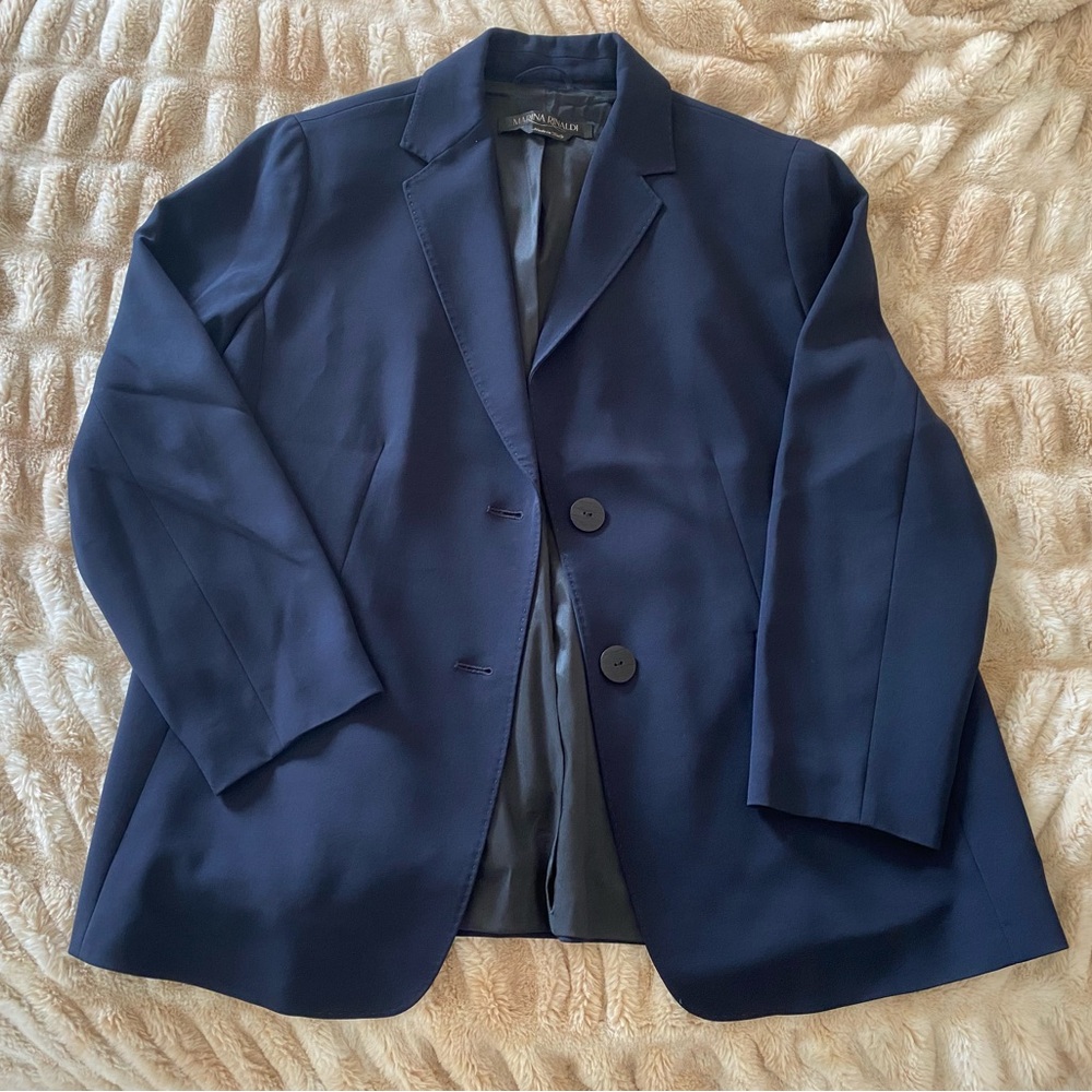 Marina Rinaldi Navy Blazer – Brand New – Made in Italy